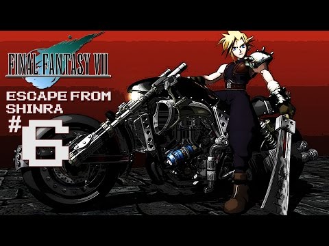 Final Fantasy VII Platinum Trophy Gameplay Walkthrough Part 6 - Escape From Shinra