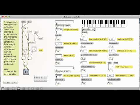 SoundHack's Bubbler in Max/MSP