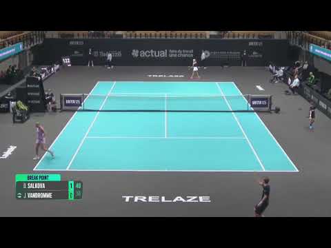 Dominika Salkova (CZE) vs Jeline Vandromme [WC] (BEL) // 5-7 6-3 7-6 // W125 Angers // 1st Round