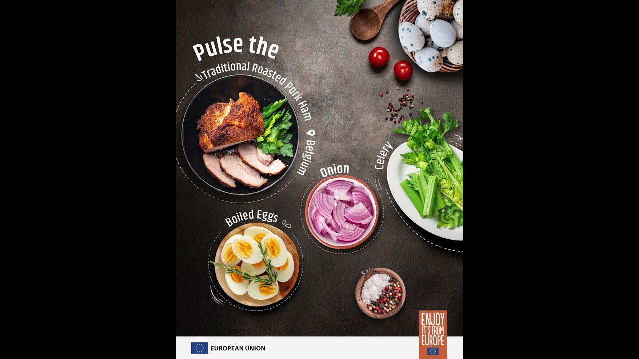 Easter special Ham Salad with Traditional Honey Roasted Ham from Belgium​