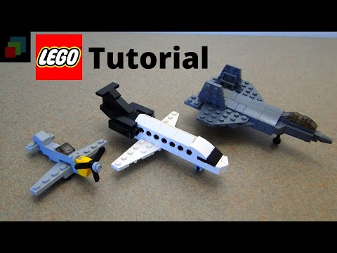 Mini Lego Vehicles Tutorial Part 3: Planes