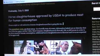 USDA APPROVES HORSEMEAT FOR HUMAN CONSUMPTION