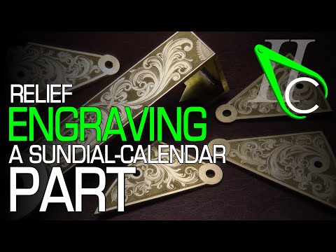 Relief Engraving A Sundial-Calendar Part