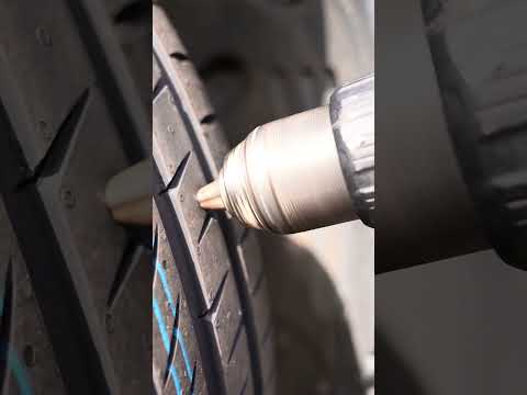 We Tested The Continental ContiSeal Technology With A DRILL & 20 HOLES | #shorts