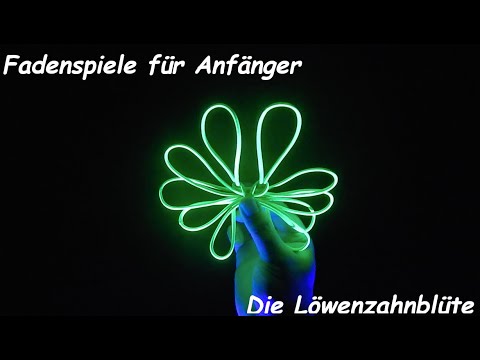 Fadenspielfigur: Die Löwenzahnblüte - Anleitung (Deutsch) - Fadenspiele für Anfänger
