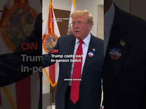 Trump casts early in-person ballot