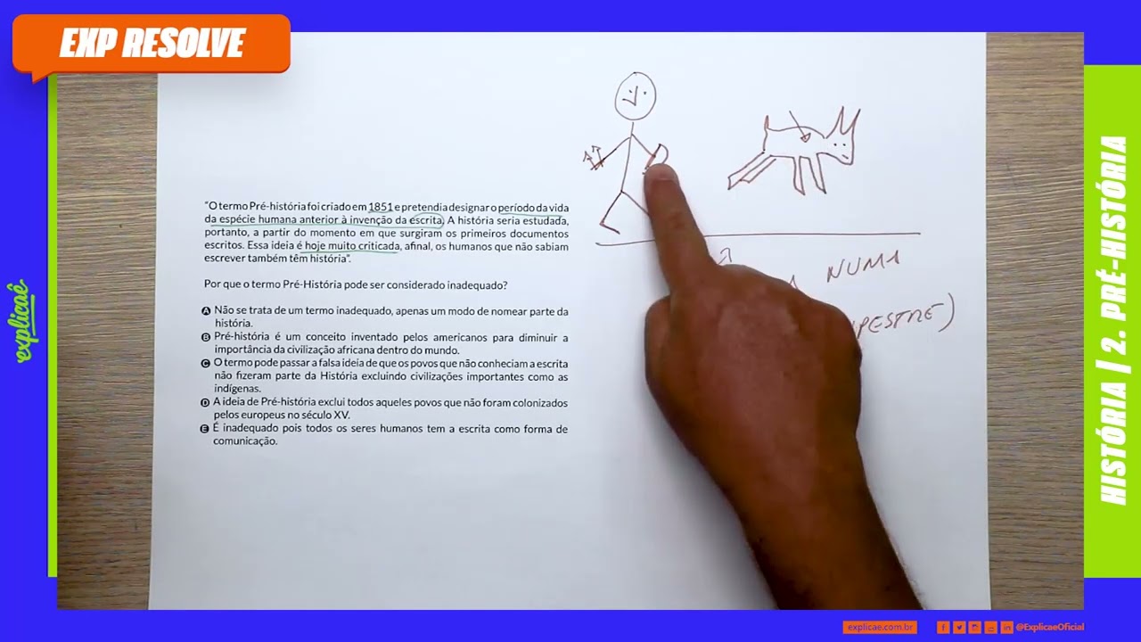 O TERMO PRÉ-HISTÓRIA FOI CRIADO EM 1851 E PRETENDIA DESIGNAR O PERÍODO DA VIDA DA | PRÉ-HISTÓRIA