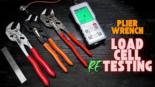 RELOADED!  Redoing Our Load Cell Testing of Harbor Freight ICON v Knipex v Klein 10" Plier Wrenches