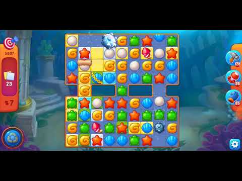 Fishdom. 5807 one shot 🎯 level no boosters and diamonds