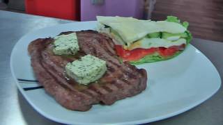 Vorführung einer Grillplatte