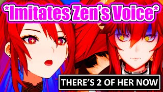 Liz Perfectly Imitates Zen's Voice when She Raid Her Streams 【Hololive】