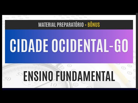 Concurso Público Cidade Ocidental - GO 2023 - Apostila para Ensino Fundamental