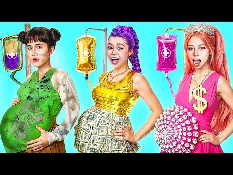 Kpop Demon Hunters: Pregnant Huntrix In Hospital! Poor vs Rich vs Giga Rich Huntrix