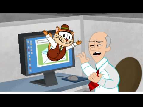 Thom Cat in "Surfing the Net"