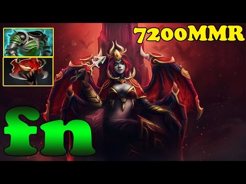 Dota 2  - fn 7200 MMR Plays Queen of Pain Vol 1 - Ranked Match Gameplay!