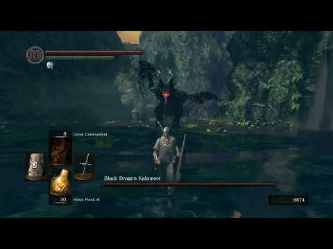 Kalameet GUIDE - How to cut off Tail & get Obsidian Greatsword? Dark souls remastered boss fight!