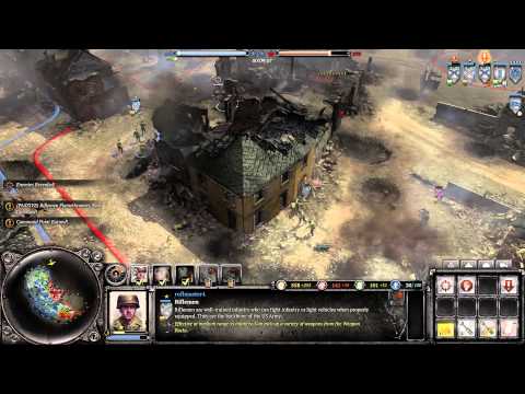 Company Of Heroes 2 : The Western Front Armies 3v3 Multiplayer Gameplay - New Rifles?