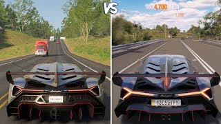 The Crew 2 Vs Forza Horizon 3 Lamborghini Aventador Gameplay Comparison Hd Free Online Games