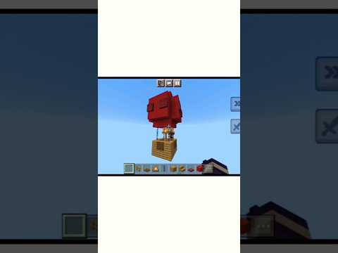 😍😻how to Build hot air balloon minecraft🤩😘 #minecraft #shorts #minecraftideas