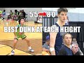 THE BEST DUNK AT EACH HEIGHT 5 5 To 8 0