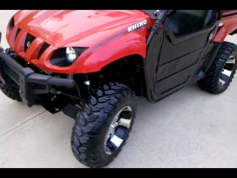 Rhino 700cc Muzzy Dual Exhaust w/Quiet Cores