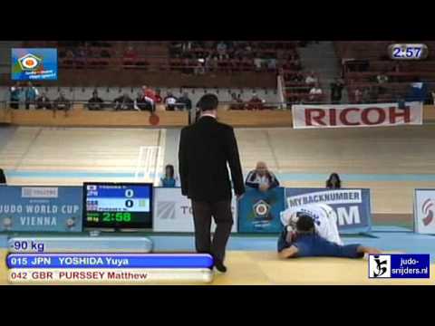 Judo 2010 World Cup Men Vienna: Yuya Yoshida (JPN) - Matthew Purssey (GBR) [-90kg]