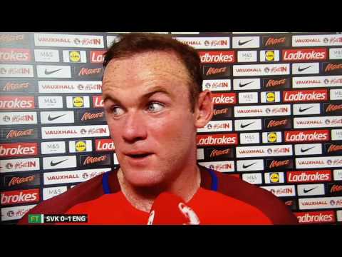 Slovakia 0-1 England lallana and Rooney interview