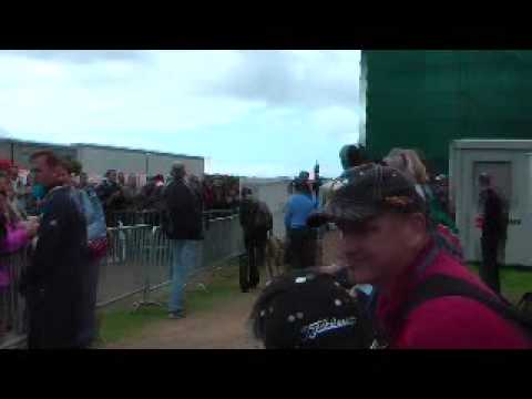 1977 Open Champion Watson, heads out for the final time at the 138th Open
