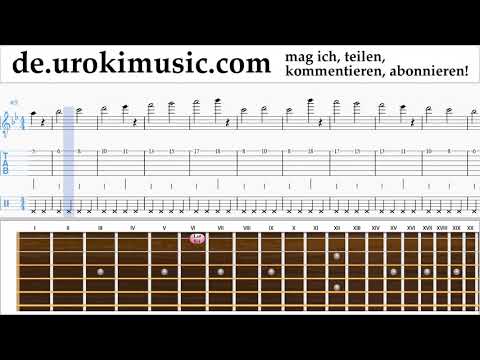 Gitarre Lernen Major Lazer & DJ Snake - Lean On Tabulatur Teil#1 Übungen um-i995