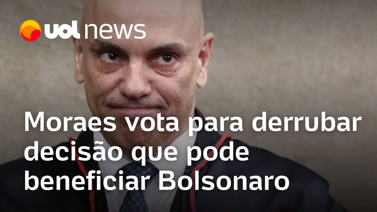 Moraes vota para derrubar decisão da Câmara que pode beneficiar Bolsonaro