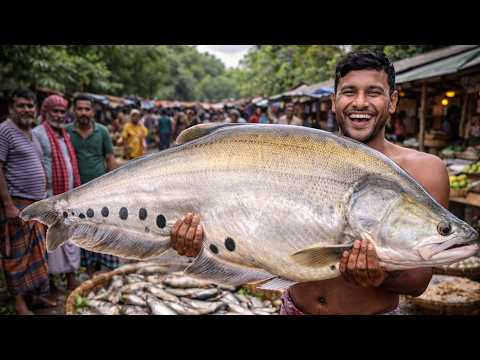 Inside a Hidden Fishing Village | Amazing Fish holesale  Local Market