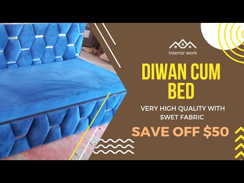🔥ऐसा 6'x 6' Dewan Cum Double Bed नही dekha hoga with Detail - Amazing space Saver Double Bed🔥