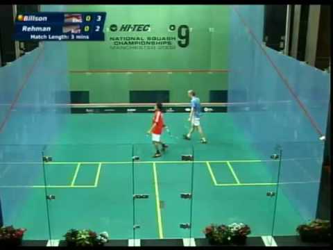 Aqeel Rehman vs Pete Billson game 1 (1/2)