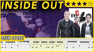 Inside Out - Eve 6 | DRUM SCORE Sheet Music | #645 DRUMSCRIBE