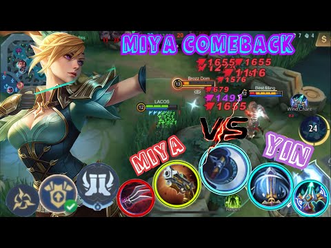 Pro Yin Lock Miya Early Game Crying Late Game #mlbbcreatorcamp #mobilelegends #mccaugust #mcc_0825kh