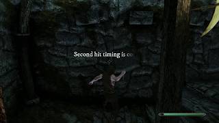 Skyrim Combat Mod: Engarde showcasing dual dagger power attack bug and fix