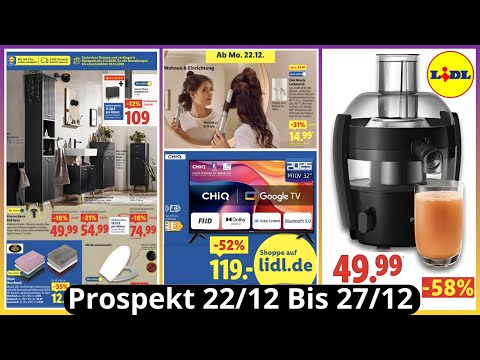Lidl Katalog Werbung Neueste Angebote ab VOM 22/12/2025 bis zum 27/12/2025 Rabatt Angebote DE #lidl