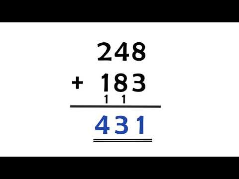 Schriftliches Addieren mit Übertrag