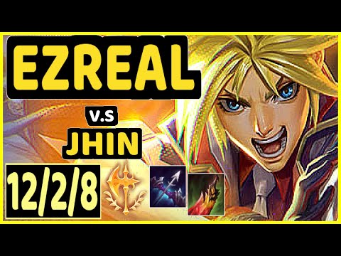 YEN (EZREAL) vs JHIN - 12/2/8 KDA BOTTOM ADC CHALLENGER GAMEPLAY - NA