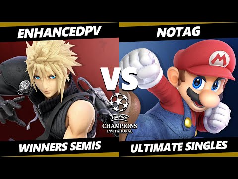 Full Price Invitational TOP 8 - enhancedpv (Cloud) Vs. NoTag (Mario) Smash Ultimate - SSBU