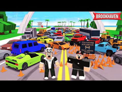 NEDEN ŞEHİRDE TRAFİK SIKIŞTI? 😲 - Roblox Brookhaven