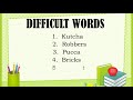 L 4 DIFFICULT WORDS ( CLASS 2 EVS )