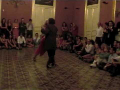  Mariano Frumboli  and  Eugenia Parilla  are  dancing  to  a  tango
