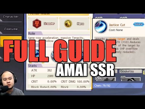 AMAI SSR : SKILL, SET, POSITION GUIDE!! || One Punch Man The Strongest