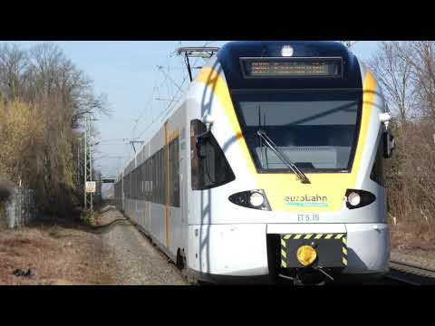 4K | Aankomst 2x ERB Flirt in Drensteinfurt als RB89 naar Paderborn Hbf!