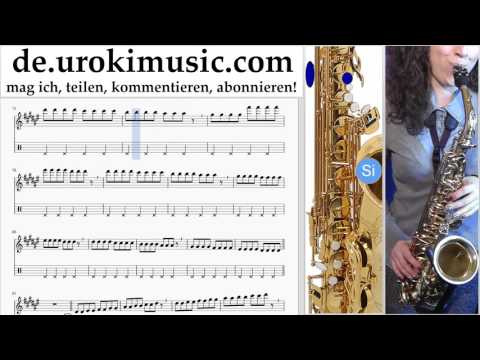 Saxophon Alt Lernen Major Lazer, Justin Bieber - Cold Water Teil#1 Saxophonunterricht Noten Schule