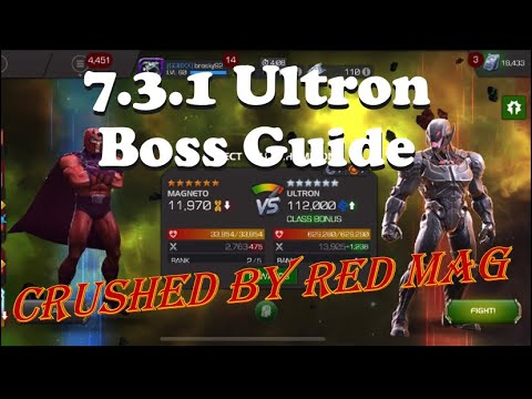 Act 7.3.1 Ultron Boss Guide | Crushed by Red Magneto | Marvel Contest of Champions