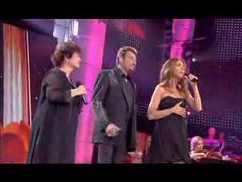 L'hymne à l'amour - Celine, Johnny and Maurane - June 9th 07