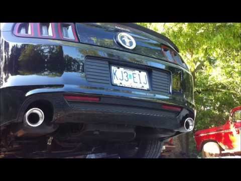 flowmaster force 2 on 2013 3.7 V6 mustang (before and after)