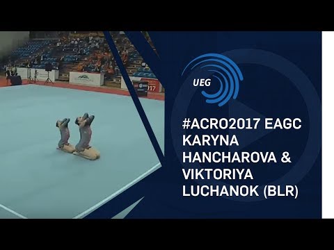 Karyna HANCHAROVA & Viktoriya LUCHANOK (BLR) - 2017 11 - 16 women's pair final